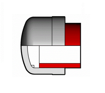 Заглушка ПВДФ FIP, d40, PN16